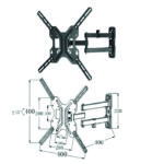 Soporte Articulado Pared Tv Monitor Rotacion PHBA3203A8