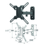 Soporte Articulado Pared Phoenix Tv Monitor PHBS2705BA7