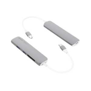 Mini Hub Usb Tipo C Silver HT-17123