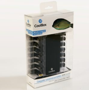 Adaptador Cargador Corriente Universal Portatiles Coolbox FALCOONB90U