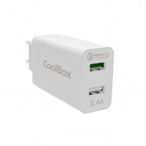 Cargador Coolbox Pared 5V X1 Usb COO-CU2QC30-T
