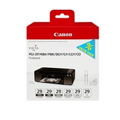 Multipack Canon Pgi - 29 Mbk Pbk Dgy 4868B018