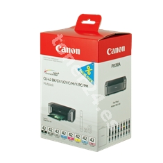 Multipack Canon Cli - 42Bk - C - M - Y - Pm - Pc - Gy - Lgy Pack 8 CLI42MULTIPACK