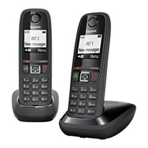 Telefono Fijo Inalambrico Gigaset As405 Duo GIGASET-AS405DBK