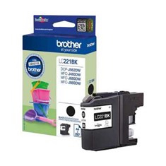 Cartucho Tinta Brother Lc221Bk Negro 260 LC221BK