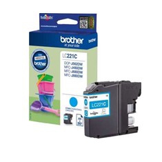 Cartucho Tinta Brother Lc221C Cian 260 LC221C