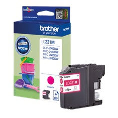 Cartucho Tinta Brother Lc221M Magenta 260 LC221M