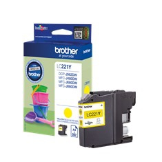 Cartucho Tinta Brother Lc221Y Amarillo 260 LC221Y