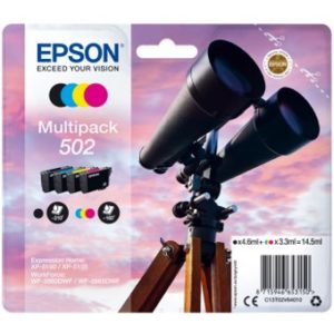 Multipack Tinta Epson 502 Negro Cian T02V6