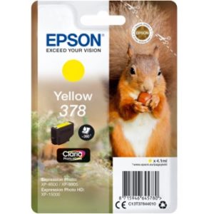 Cartucho Tinta Epson C13T37844010 Singlepack Amarillo T3784