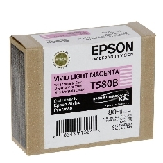 Cartucho Tinta Epson T580B Magenta Vivo T580B