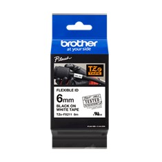 Cinta Laminada Brother Tzefx211 Texto Negro TZEFX211