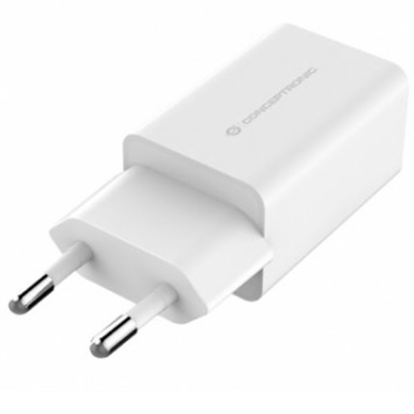 Cargador Conceptronic 2Xusb 5V 12W Blanco MGS0000001294