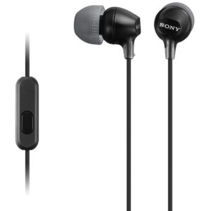 Auriculares Sony Mdr - Ex15Apb Boton Negro Microfono MDREX15APB