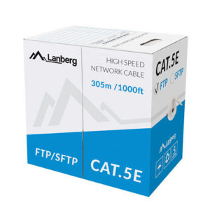 Bobina Cat.5E Lanberg Ftp Rj45 Solido DSP0000001478