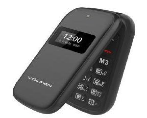 Telefono Volfen Flip Negro Dual Doble 00180