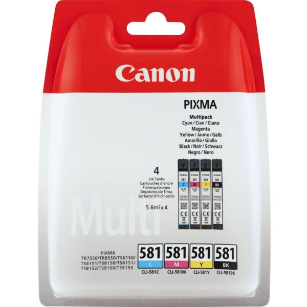 Multipack Tinta Canon Cli 581 Pixma 2106C005