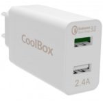 Cargador Coolbox Pared 5V X1 Usb COO-CU2QC30-T