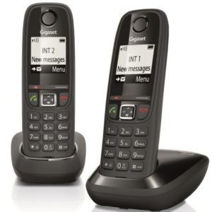 Telefono Fijo Inalambrico Gigaset As405 Duo GIGASET-AS405DBK