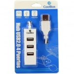 Hub Coolbox 4 Puertos Usb 2.0 HUBCOO190