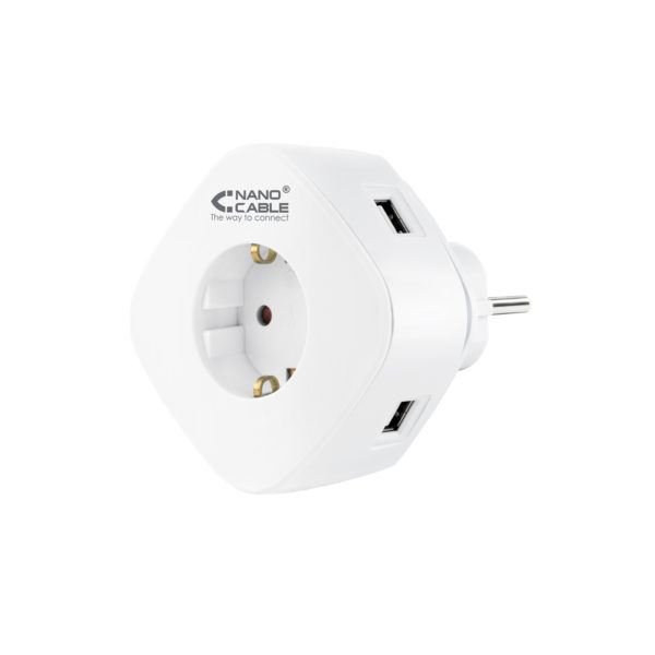 Cargador Usb Nanocable Con Enchufe Integrado MGS0000003452